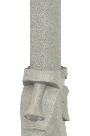 Moai Artisan Stone Water Pipe Bong