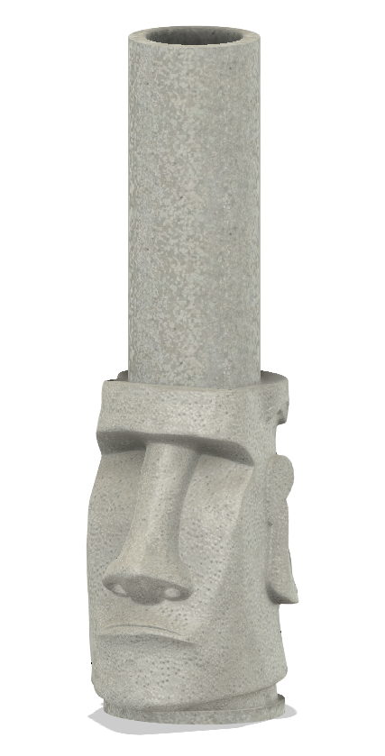 Moai Artisan Stone Water Pipe Bong