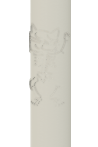 Creepy Cat Artisan Stone Water Pipe Bong