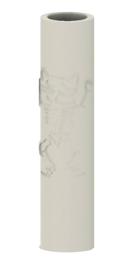 Creepy Cat Artisan Stone Water Pipe Bong