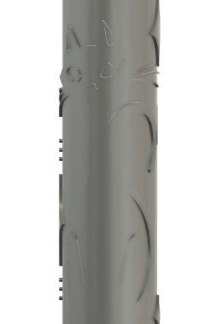Atomic Cat Retro Artisan Stone Water Pipe Bong
